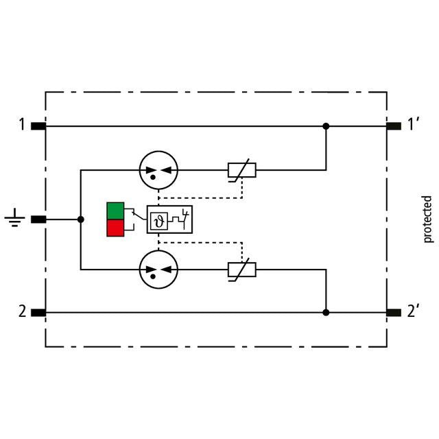 DEHN - Überspannungsableiter für Informations-/MSR-Technik ÜS-Ableiter-Schutzmodul BCO MOD ML2 MVG 230 für 2 Einzeladern BL