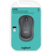 Logitech - Computermaus Maus Wireless M185 gr USB,1000dpi