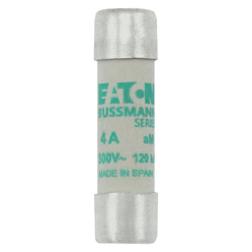 Eaton - Zylindrische Sicherung Sicherungseinsatz Nieders. C10M4 4A AC 500V 120kA − 10 Stück