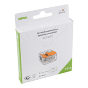 WAGO - Steckklemme Verbindungsklemme 221-612/995-010 max.6mm²,transparent − 180 Stück