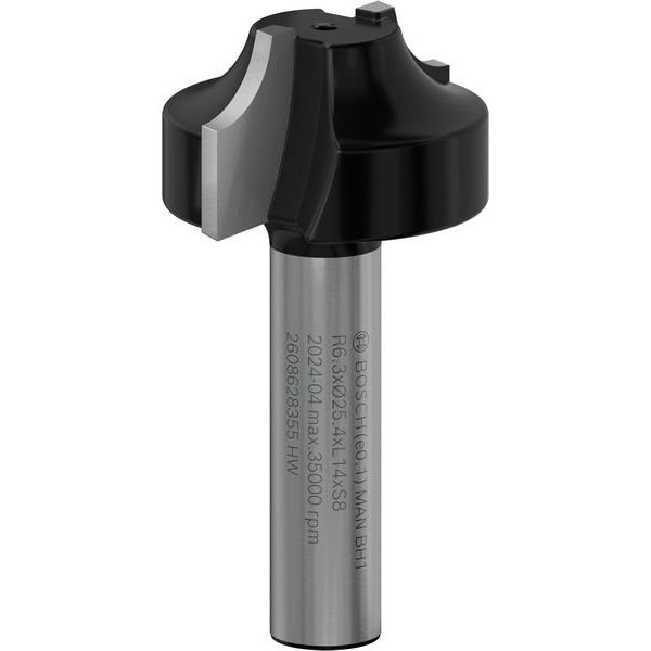 Bosch - Fräser PRO Abrundfräser, R 2608628355 6,3, Schaft 8 mm