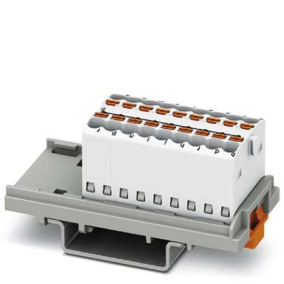 Phoenix Contact - Durchgangs-Reihenklemme Verteilerblock PTFIX 18X1,5-NS35 WH − 20 Stück