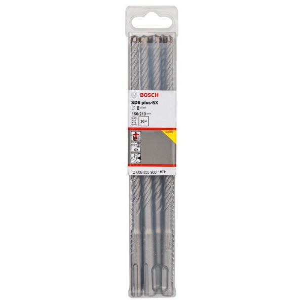 Bosch - Bohrer PRO SDS plus-5X 2608833900VE(10) Hammerbohrer 8 x 150