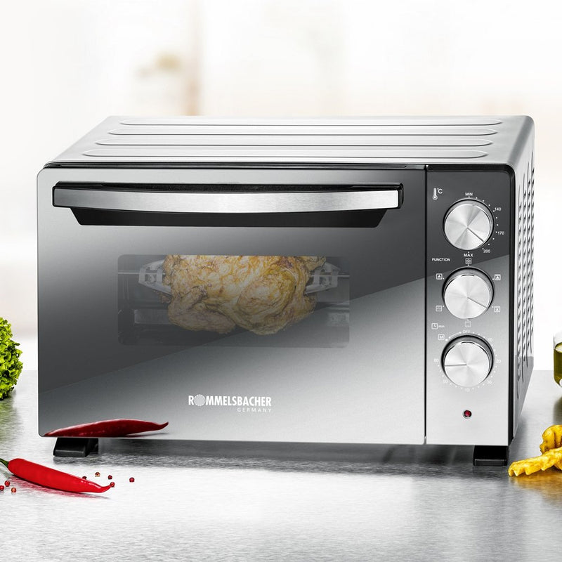 Rommelsbacher - Tischbackofen/Backgrill Kleinbackofen BGS 1400 22l 1380W Uml+Drehsp