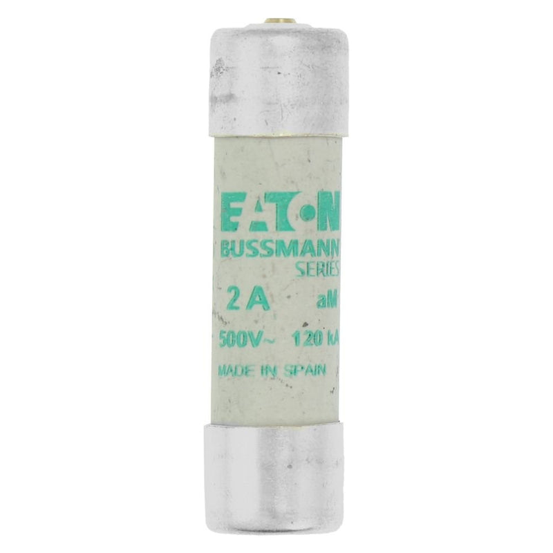Eaton - Zylindrische Sicherung Sicherungseinsatz Nieders. CYL AM 14,#C14M2S 2A AC 500V 120kA − 10 Stück