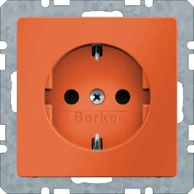 Berker - Steckdose SCHUKO-Steckdose 41436014 orange, samt