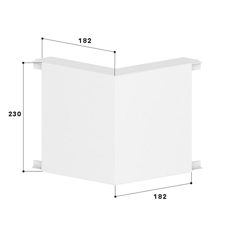 GGK - Außeneck für Geräteeinbaukanal FB-Ausseneck 60x230 alp 14112 − 1 Stück