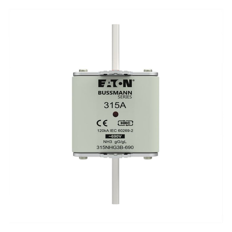Eaton - Messersicherung Sicherungseinsatz Nieders. 315NHG3B-690 315A AC 690V 120kA − 3 Stück