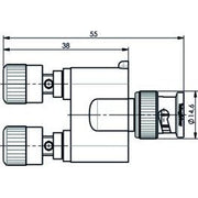 Telegärtner - Kommunikationstechnik-Adapter Laborsteckverbindung 100023664 BNC-Sti auf 1xApp.kl