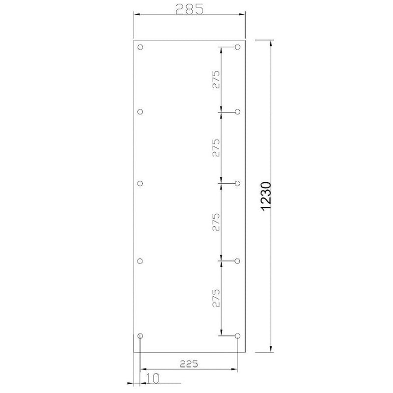 GSAB Elektrotechnik - Montageplatte für Verteilergehäuse 1/3-Montageplatte 2M1-3-1300 für 2S1300