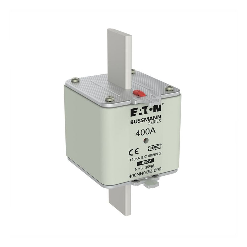 Eaton - Messersicherung Sicherungseinsatz Nieders. 400NHG3B-690 400A AC 690V 120kA − 3 Stück