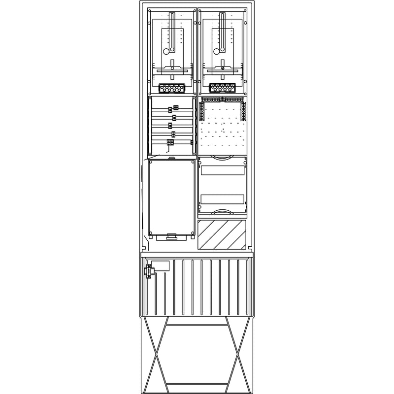 Elsta Mosdorfer - Zähler-Komplettschrank Zähleranschlusssäule ZS342.S4.36 A340 S4 2Z 3.HZ 36TE