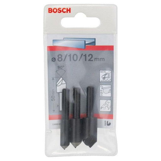 Bosch - Senkbohrerset 3-tlg. Kegelsenker-Set, 2608596667 6-8 mm