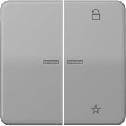 Jung - Bedienelement intelligent eNet Funk-Steuertaste FM CD 1701 GR 2fach, grau