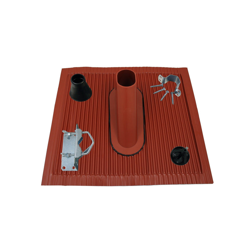 Televes - Antennenmontagematerial Mastzubehör-Set MAZ4850R rot