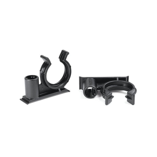 HellermannTyton - Befestigungsklammer Wellrohrhalter 151-00010(500) schwarz − 500 Stück