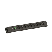 Bachmann - Mehrfachsteckdose Steckdosenleiste BM005909 9xCEE7/3 1xSchalter