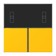 Jung - Abdeckung/Bedienelement für Installationsschalterprogramme Tastensatz 3fach LC 4093 TSA 263 le jaune vif