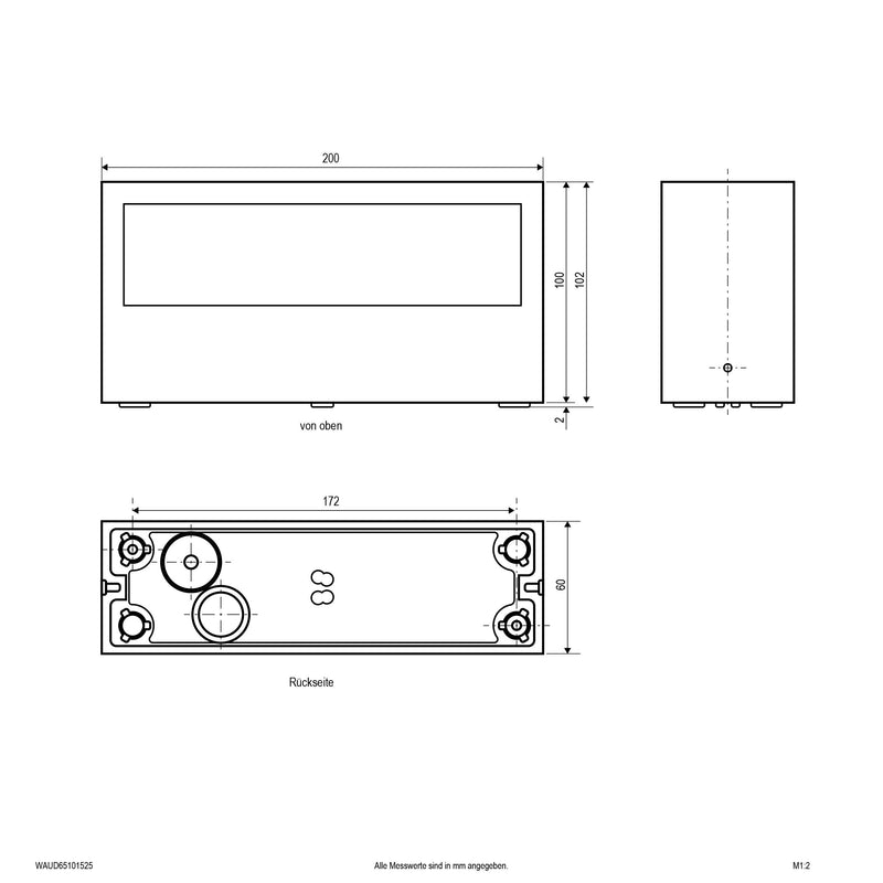 EVN Lichttechnik - Decken-/Wandleuchte LED-Wandleuchte WAUD65101525 IP65