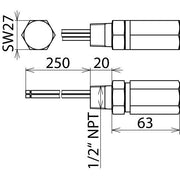 DEHN - Überspannungsableiter für Informations-/MSR-Technik Überspannungsableiter DPI CD EXD 230 24 N DEHNpipe Ex (d)