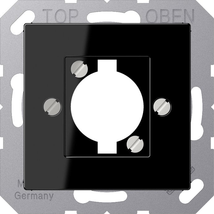 Jung - Einsatz/Abdeckung für Kommunikationstechnik Abdeckung f. XLR-Steckdose A 568-1 BF SW schwarz