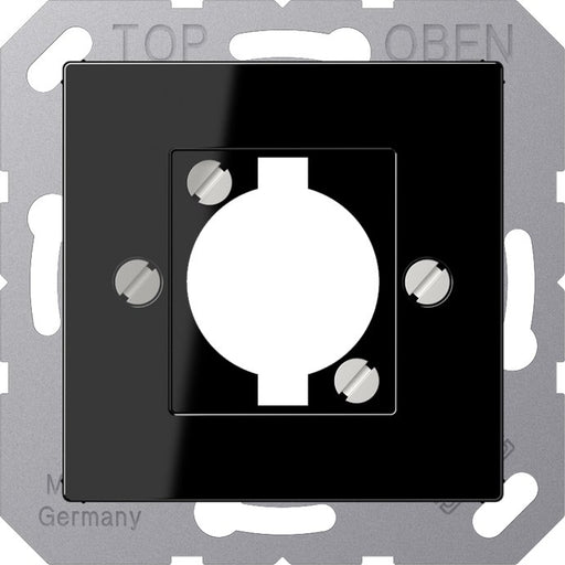 Jung - Einsatz/Abdeckung für Kommunikationstechnik Abdeckung f. XLR-Steckdose A 568-1 BF SW schwarz
