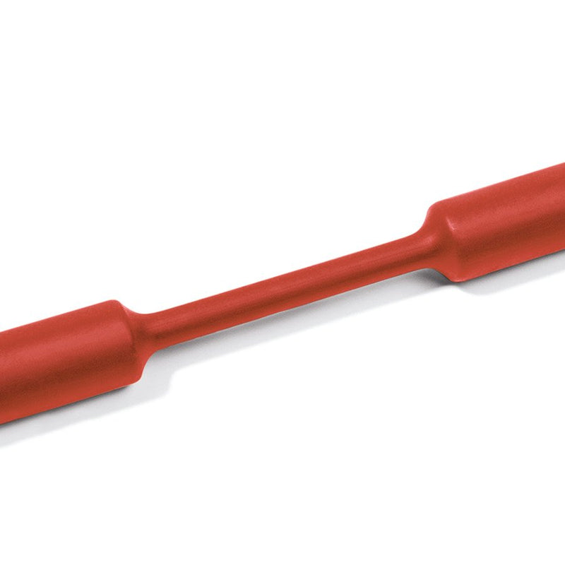 HellermannTyton - Schrumpfschlauch Warmschrumpfschlauch 2:1 309-50482(60) rot60 m Rolle − 60 Meter