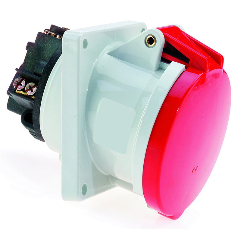 Bals Elektrotech - CEE-Anbausteckdose (IEC 60309) Anbausteckdose geneigt 63A 12136 3p 400V 9h IP44