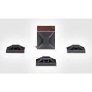 HellermannTyton - Befestigungssockel und -element für Kabelbinder Klebesockel MB2APT-A-PA66-BK schwarz − 100 Stück