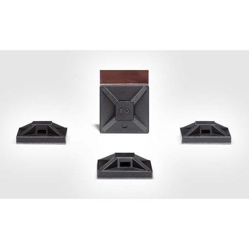 HellermannTyton - Befestigungssockel und -element für Kabelbinder Klebesockel MB2APT-A-PA66-BK schwarz − 100 Stück