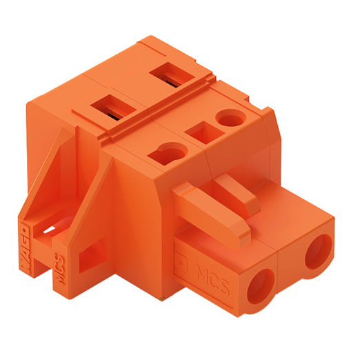 WAGO - Kabelsteckverbinder für Leiterplattensteckverbinder 1-Leiter-Federleiste 231-702/031-000 CAGECLAMP,2,5mm²,or − 50 Stück