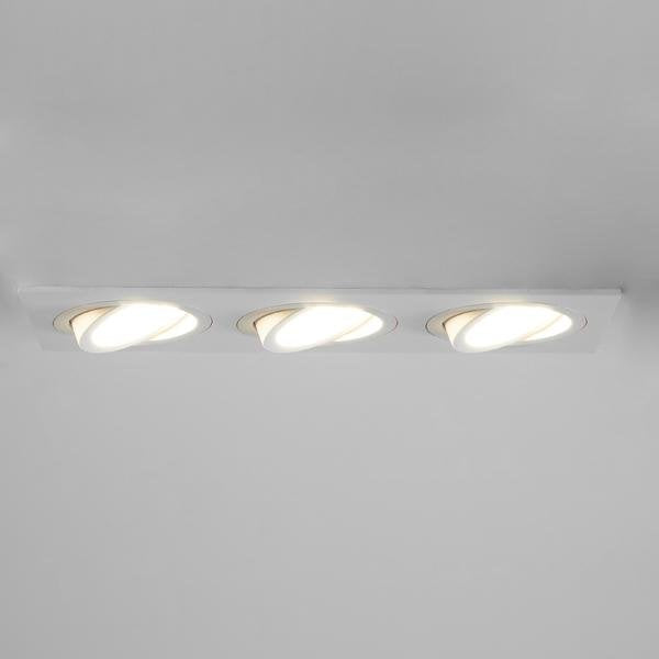 Brumberg Leuchten - Downlight/Strahler/Flutlicht Einbaumodul rechteckig 45026170 3-fach