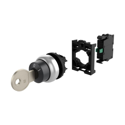 Eaton - Frontelement für Wahlschalter Schlüsseltaste RMQ-Titan M22-WRS-K10-BVP rastend, 2 Stellunge