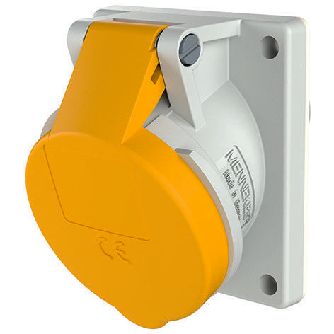 Mennekes - CEE-Anbausteckdose (IEC 60309) Anbaudose TA 1462 16A,3p,4h,110V,IP44
