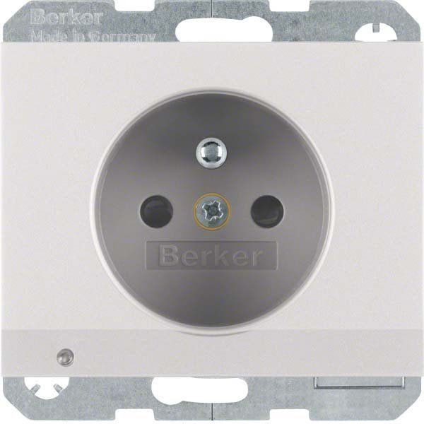 Berker - Steckdose Alu 6765107003 m.Schutzkontaktstift