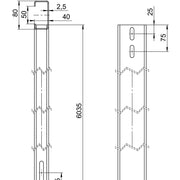 OBO Bettermann - Solar-Montageprofil Trägerprofil TP 1310 FT f. Freiflächensystem