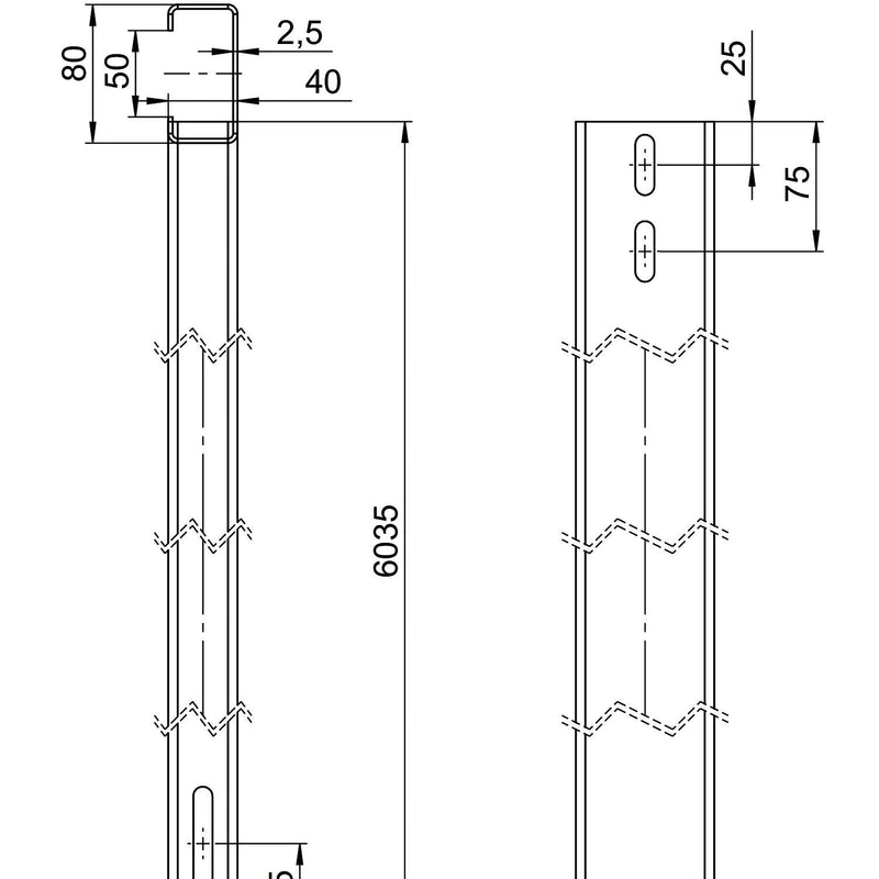 OBO Bettermann - Solar-Montageprofil Trägerprofil TP 1310 FT f. Freiflächensystem