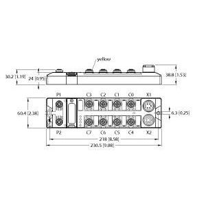 Turck - Feldbus, Dez. Peripherie - Funktions-/Technologie-Modul Blockmodul TBPN-L5-4FDI-4FDX