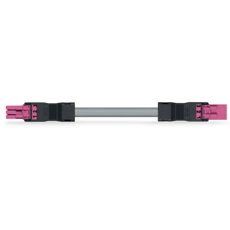 WAGO - Konfektionierte Leitung für steckbare Gebäudeinstallation konfekt.Verbindungsleitung 891-8993/006-807 Eca,Buchse Stecker