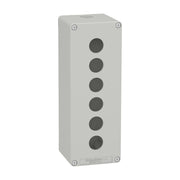 Schneider Electric - Gehäuse für Befehls- und Meldegeräte Leergehäuse XAP, Metall XAPD4506 grau, für 6x22mm