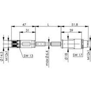 Telegärtner - Konfektionierte Leitung für steckbare Gebäudeinstallation STX M12x1-M12x1 VL X-kod. 100017373 Cat.6A-SFTP-A0100