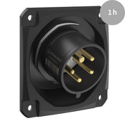 Walther Werke - CEE-Gerätestecker (IEC 60309) CEE NEO Anbaugerätestecker FW712501CC schräg 16A 5P 1h