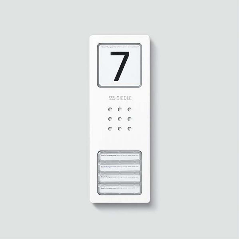 Siedle&Söhne - Zubehör/Ersatzteile für Türkommunikation Gehäuse-Oberteil CA 812-4/CA 850-4 W Signalweiß