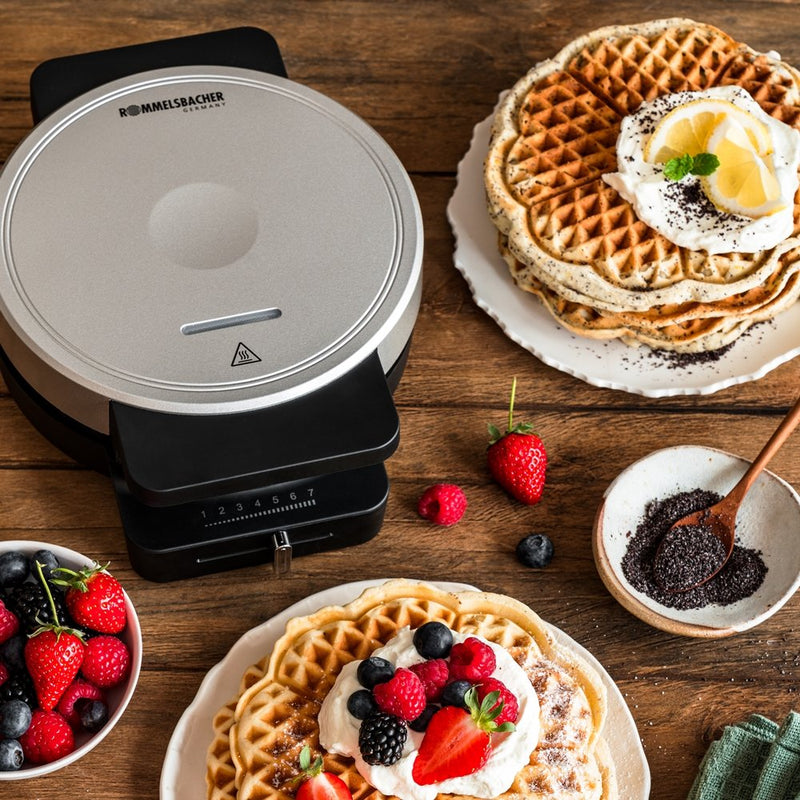 Rommelsbacher - Waffelautomat Herz WA 850 sw/si
