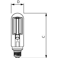 Philips Lighting - LED - Lampe/Multi - LED LED - Entladungslampen MASLEDSON - #37421800 4000K, E27 − 6 Stück