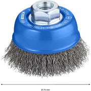 Bosch - Rotierende Drahtbürste PRO Metal clean 2608622098 Topfbürste 70 x 0,3