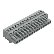 WAGO - Kabelsteckverbinder für Leiterplattensteckverbinder 1-Leiter-Federleiste 231-115/008-000 CAGECLAMP,2,5 mm²,gr − 25 Stück