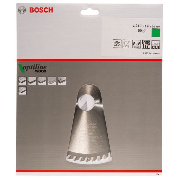 Bosch - Kreissägeblatt PRO Wood Kreissägeblatt, 2608641190 210 x 2,8 x 30 mm