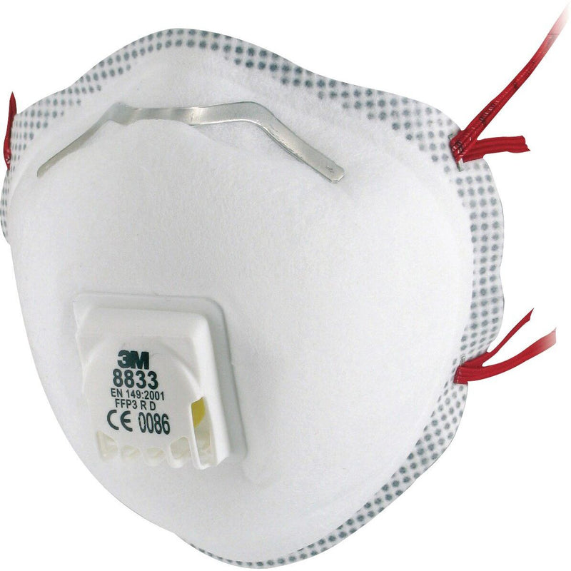 3M - Atemschutzmaske 8833 (VE10) FFP3,Ausatemventil