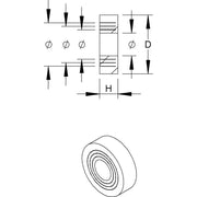 HKL - Dichtring, flach Ausschneidbarer Dichtring 2603/21 DIN46320 Pg21 − 100 Stück